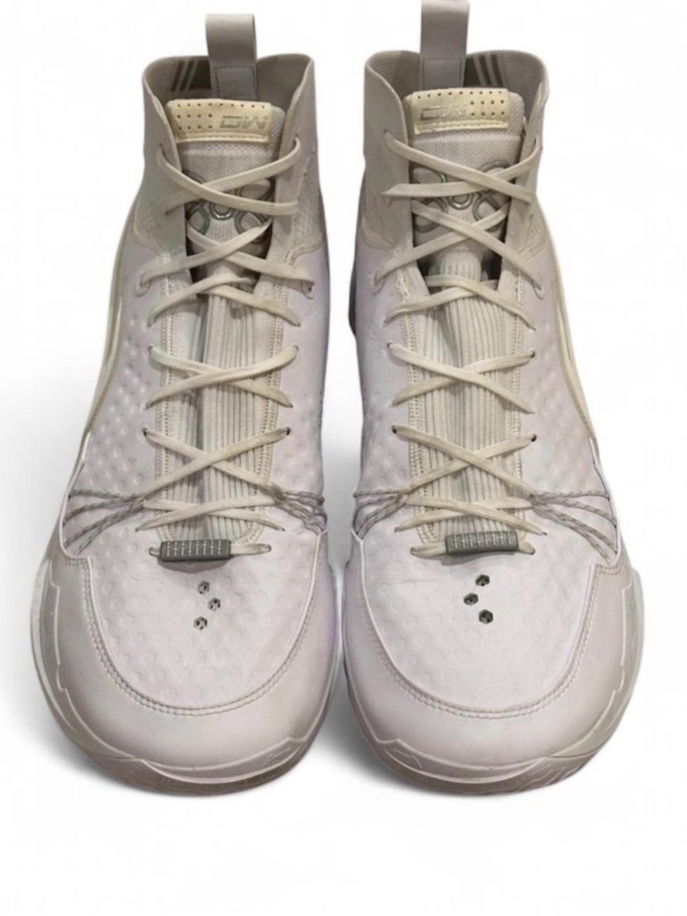 Li-Ning Way of Wade 808 3 Ultra V2 Triple White Basketball Shoes Men's Size 14 - Picture 2 of 12
